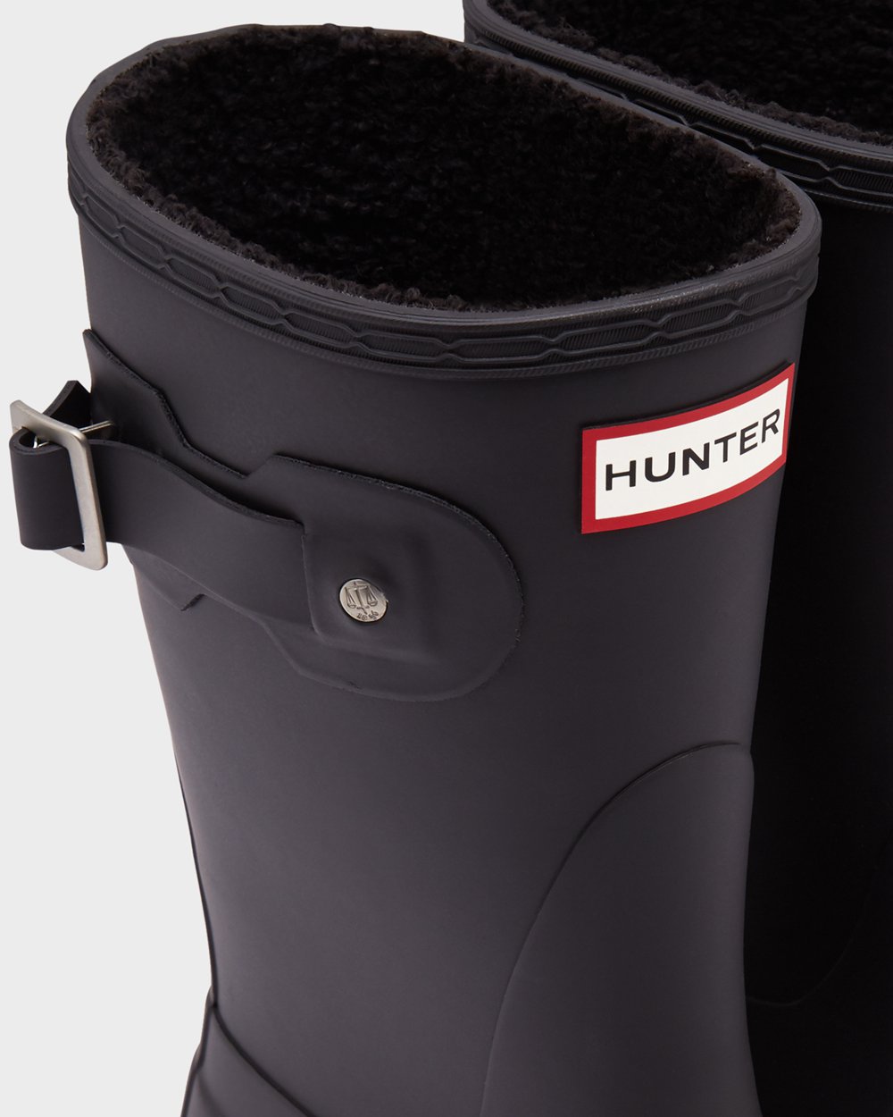 Korte Regenlaarzen Dames - Hunter Original Insulated - Zwart - 25OMDCZSK